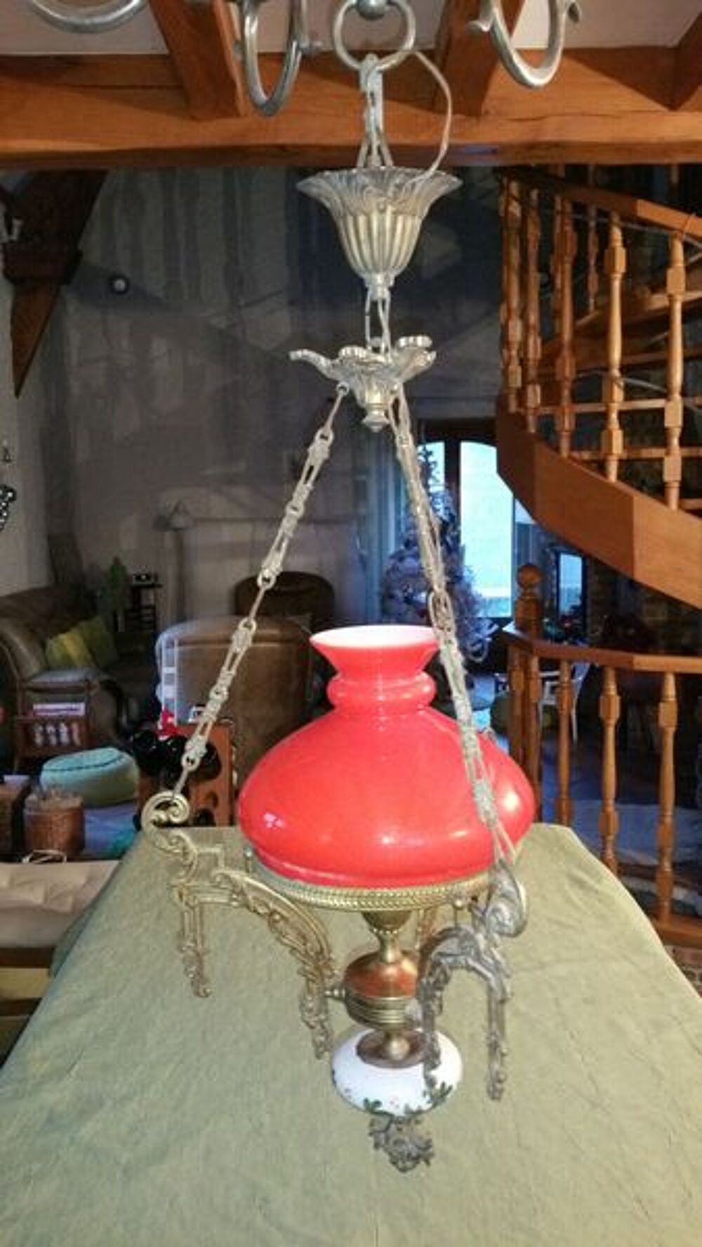 lustre rouge Décoration
