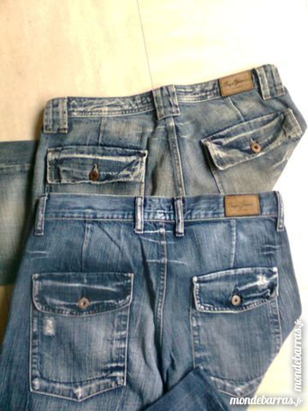 2 jeans - &laquo;pepe jeans london&raquo; - 42 - zoe Vêtements