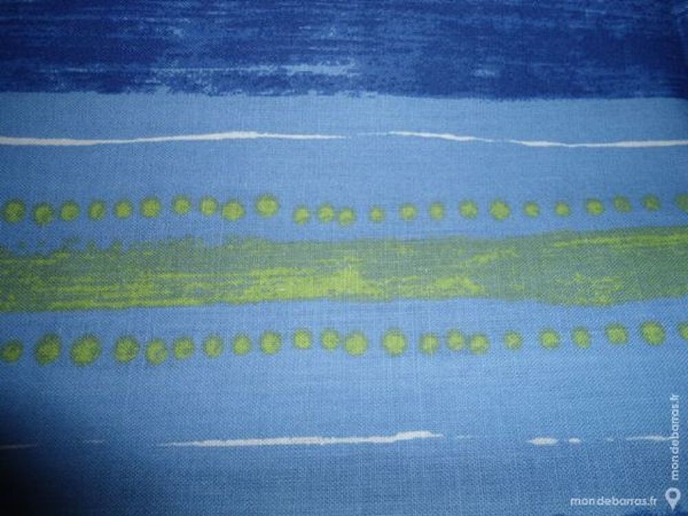 TAIE DE TRAVERSIN RAYEES BLEU 85 x 185 cm Cuisine
