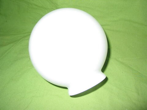 Globe boulle abat jour r�flecteur opaline Verre souffl� Po 10 Les Olives (13)