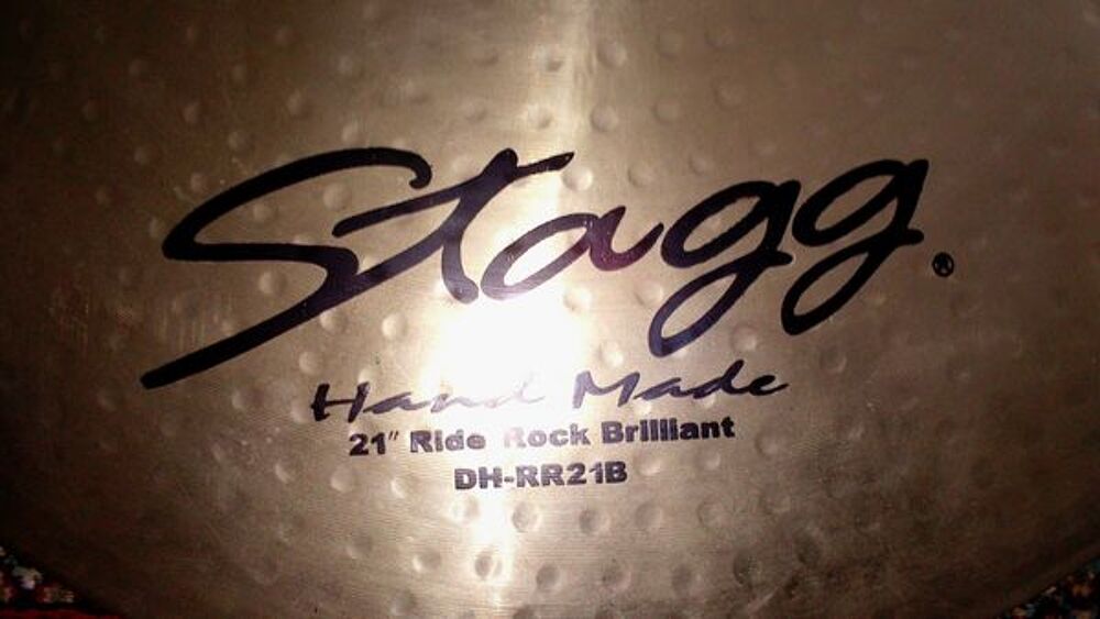 A SAISIR cymbale ride 21" STAGG DH rock brillant Instruments de musique