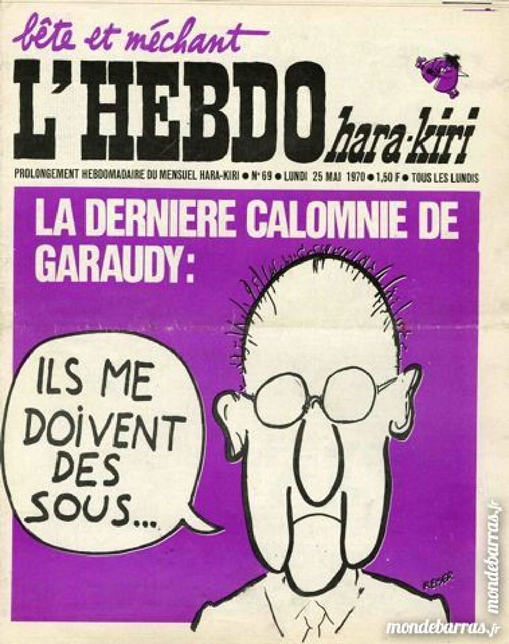 lot hebdo hara kiri n&deg; 45,47 et 69 Livres et BD