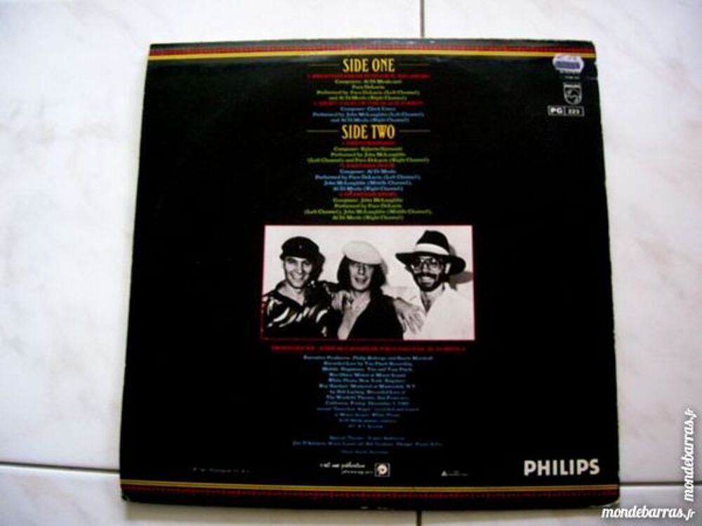 33 T AL DI MEOLA/Mc LAUGHLIN/DE LUCIA Friday night CD et vinyles