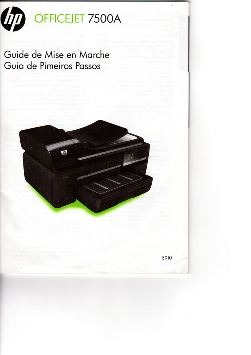 imprimante HP 7500 A , Format A 3 Matériel informatique