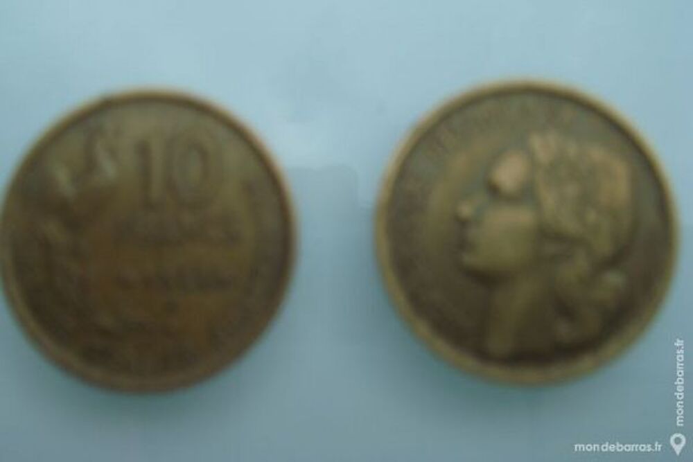 Pi&egrave;ces de 10 francs en bronze aluminium 