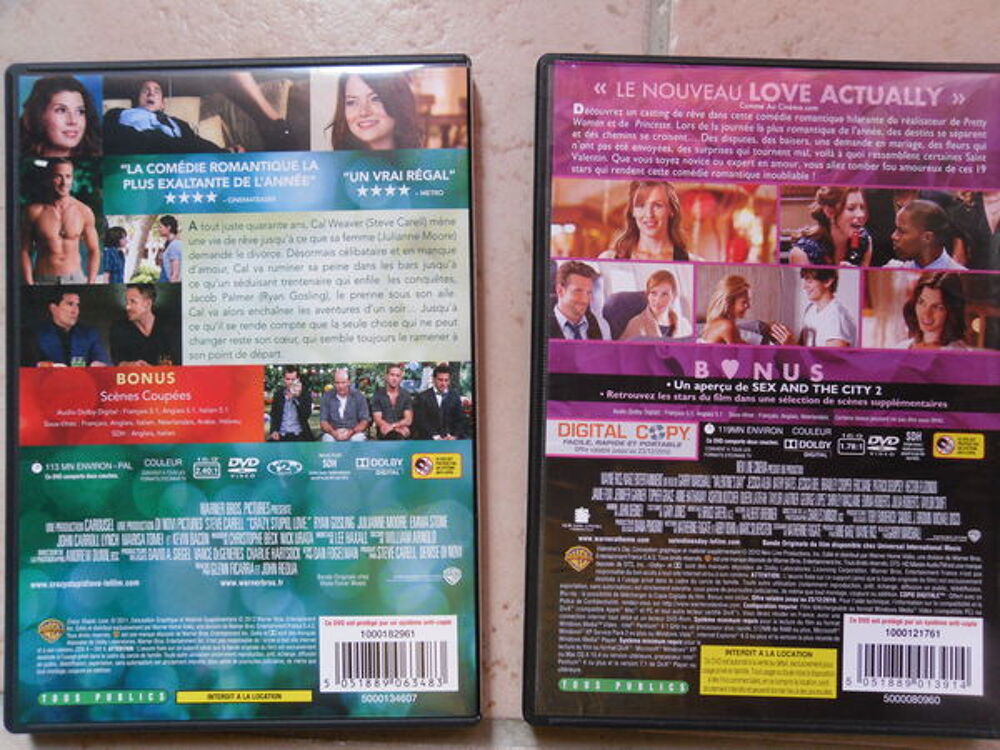 2 Films: Crazy.. Love &amp; Valentines day: R.Gosling DVD et blu-ray