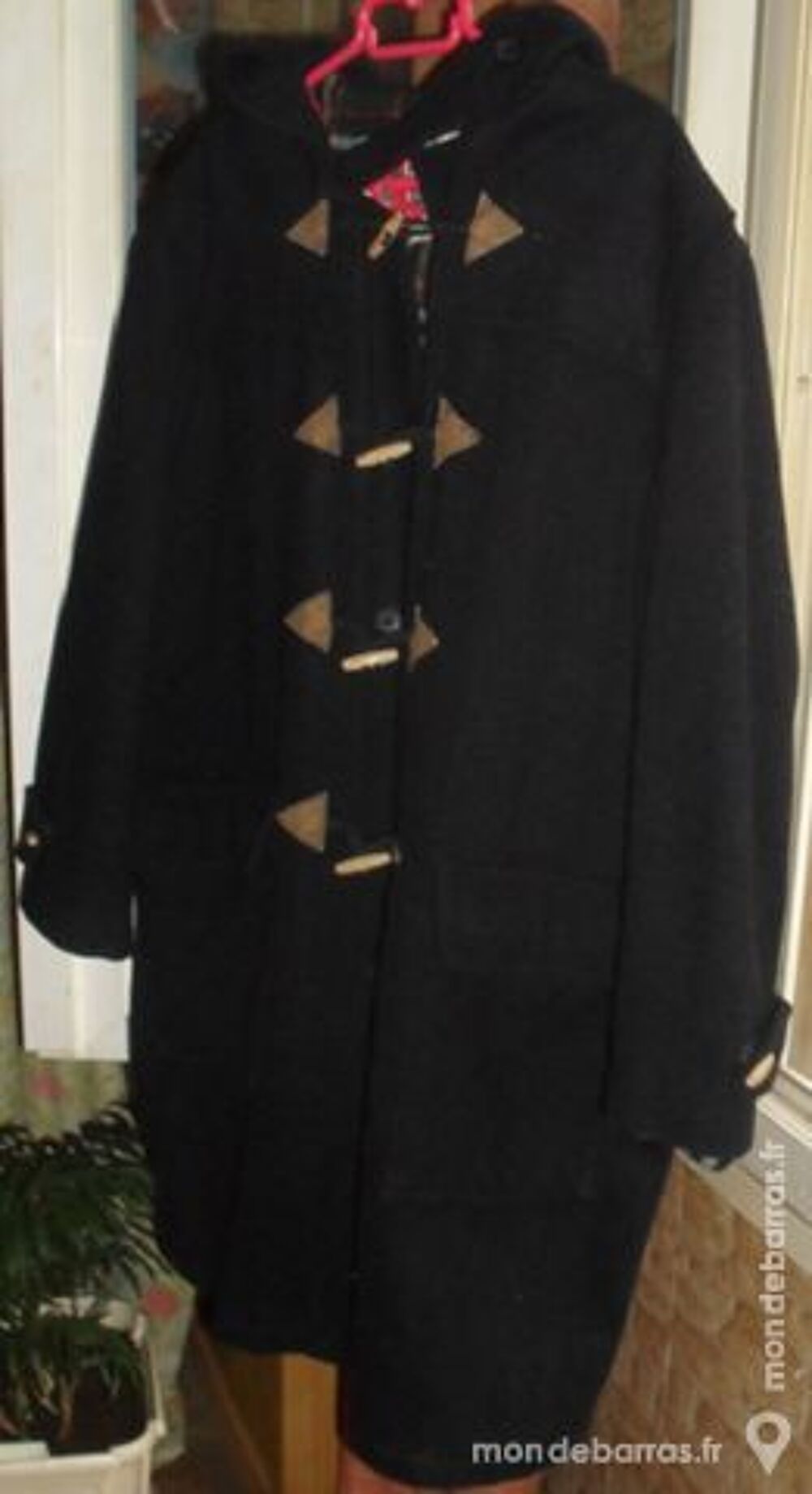Duffle-Coat en laine unie taille L marque FINWAY Vtements