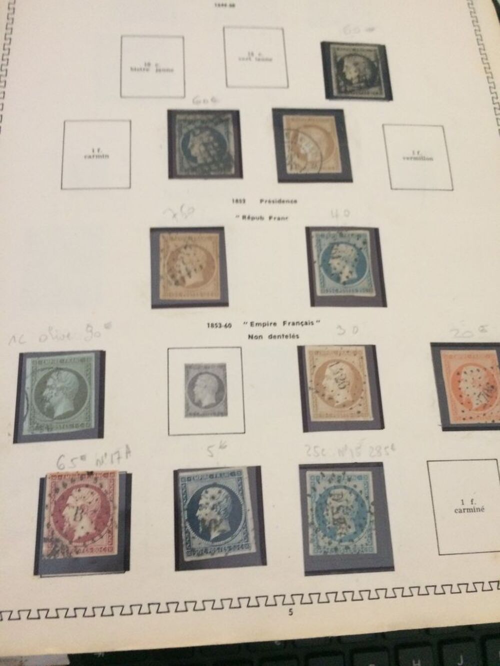 timbres anciens France 