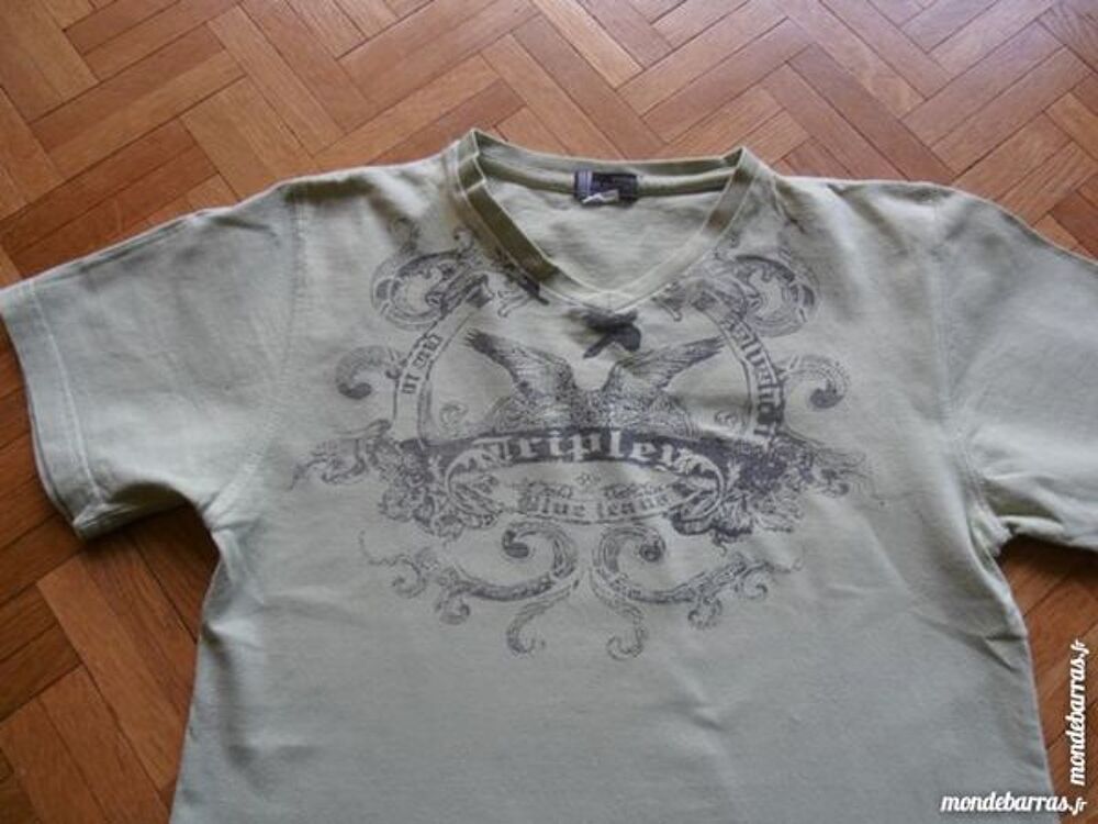 Tee-shirt vert col en V Vêtements enfants