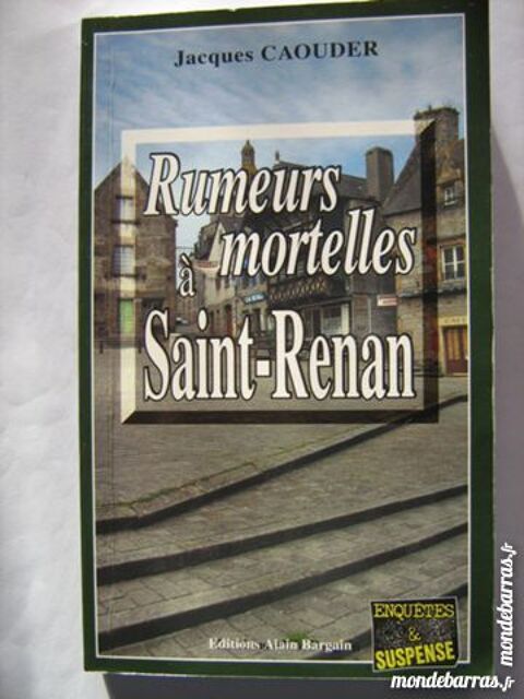 RUMEURS MORTELLES A SAINT RENAN  policier  BARGAIN 3 Brest (29)