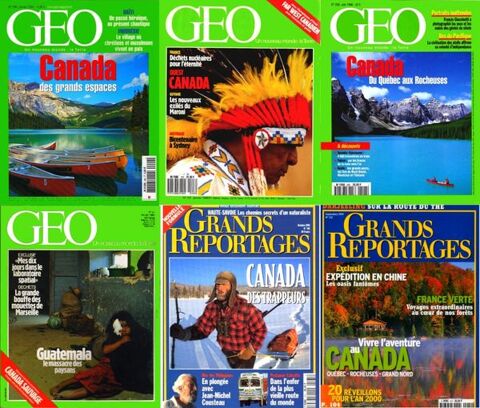 voici 6 revues sur le CANADA / les-livres-de-jac 17 Lille (59)