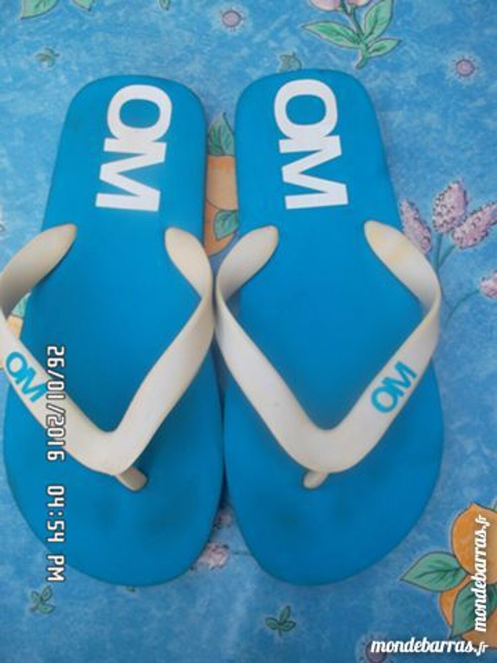 tongs bleu OM t.36 Chaussures