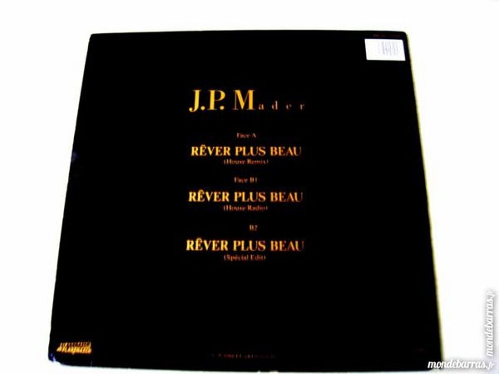 MAXI 45 TOURS J.P. MADER R&ecirc;ver plus beau CD et vinyles