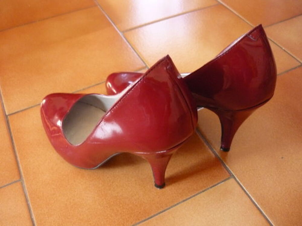 Scarpin bordeau vernie Chaussures