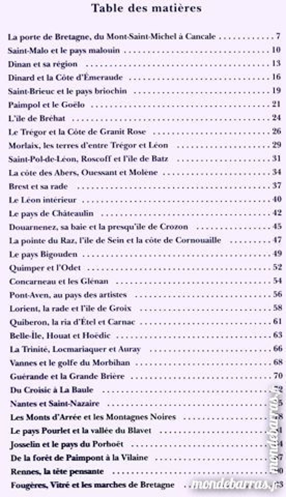 BRETAGNE - secrets et paysages Livres et BD