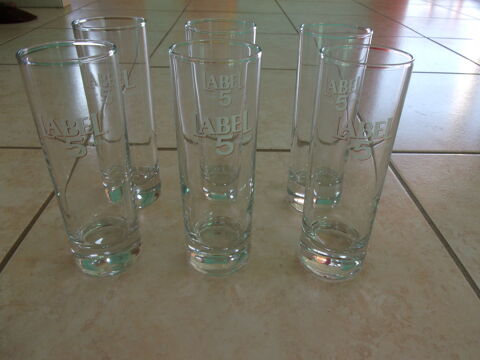 Lot de 6 verres Label 5 Scotch Whisky (Neuf) 10 Ardoix (07)