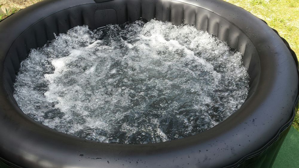 spa gonflable Jardin