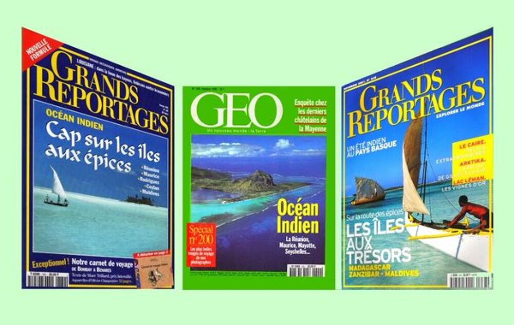 OCEAN INDIEN - g&eacute;o - VOYAGE / prixportcompris Livres et BD