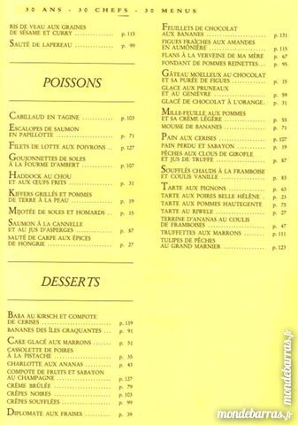TUPPERWARE - 30 ans - 30 chefs Livres et BD