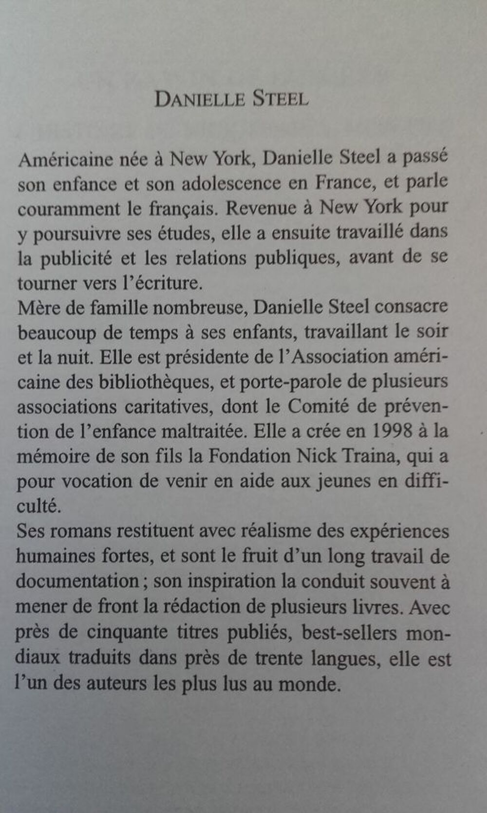 Livre de DANIELLE STELL Livres et BD