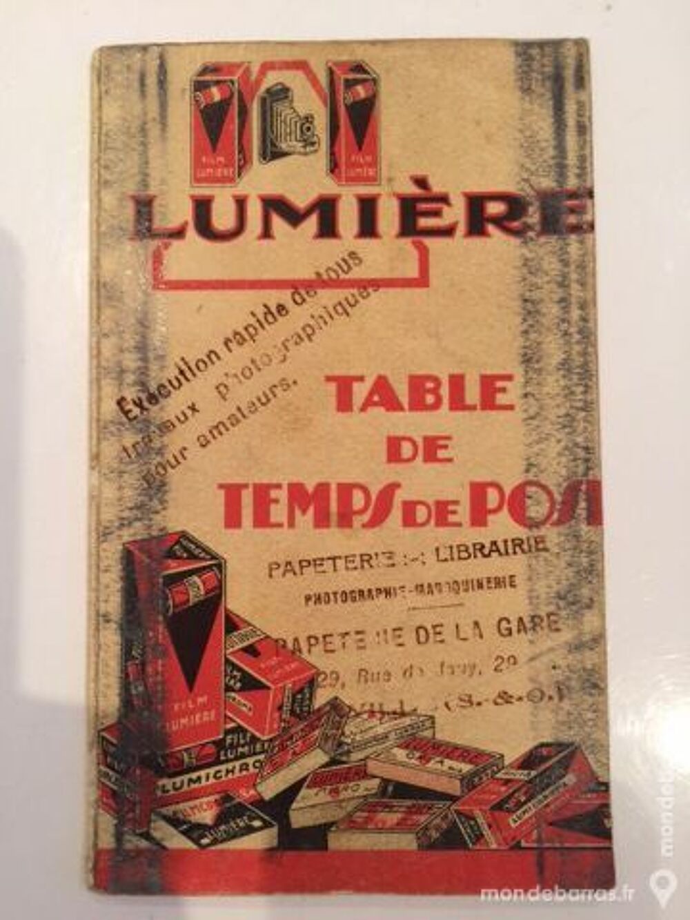 Table des temps de pose Photos/Video/TV
