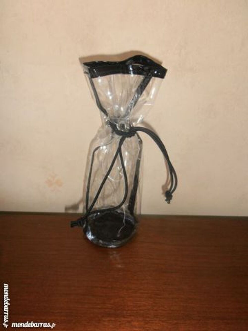 Trousse transparente et noire Maroquinerie