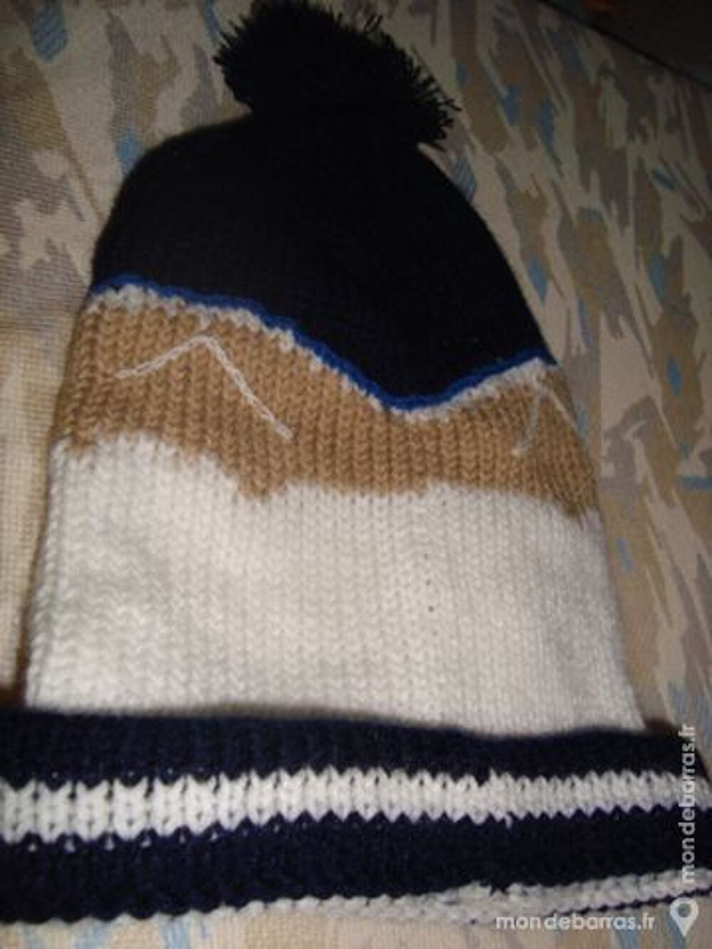 BONNET LAINE DE MONTAGNE &laquo;paysage de neige&raquo; Vêtements enfants
