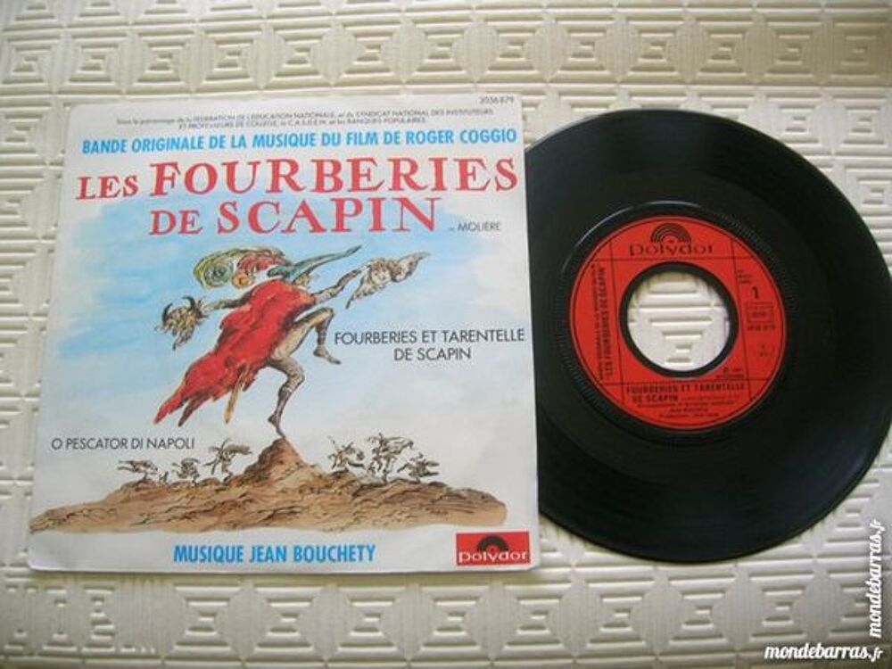 45 TOURS JEAN BOUCHETY LES FOURBERIES de SCAPIN CD et vinyles