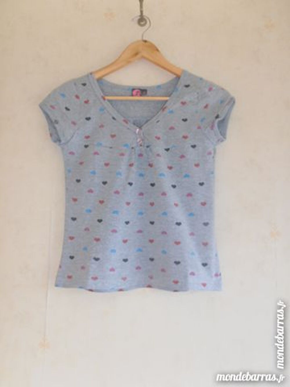 Tee-shirt coeurs (68) Vtements enfants