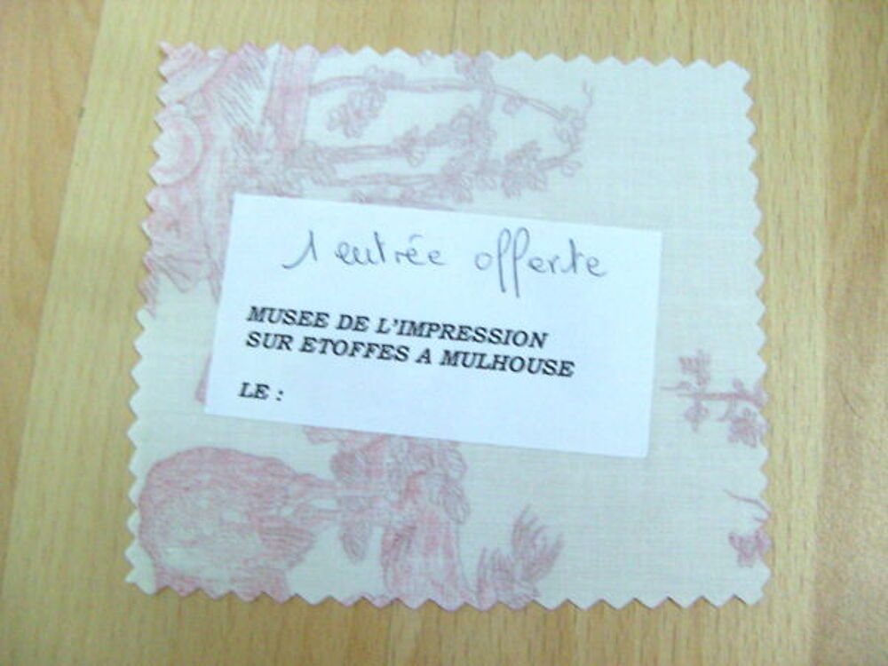 Entr&eacute;e: Mus&eacute;e de l'impression sur &eacute;toffes-Mulhouse Billetterie