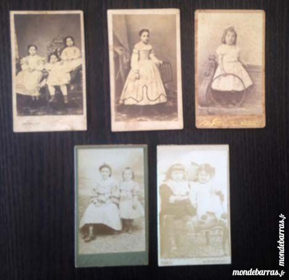 5 CDV de fillettes 