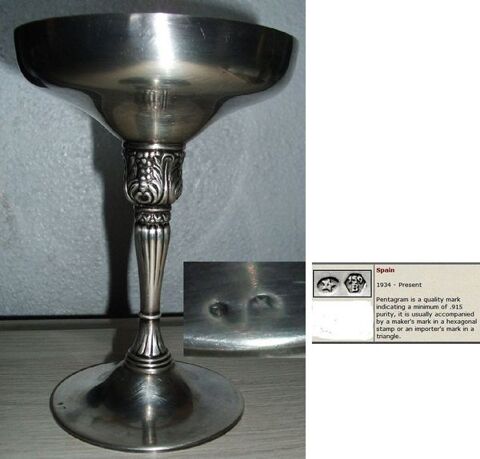 Coupe � champagne en argent 60 Antibes (06)