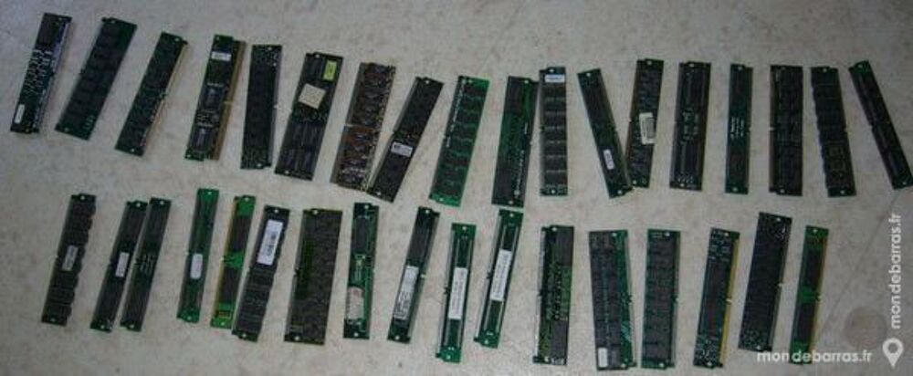 35 barettes RAM m&eacute;moire Pc bureau Matériel informatique