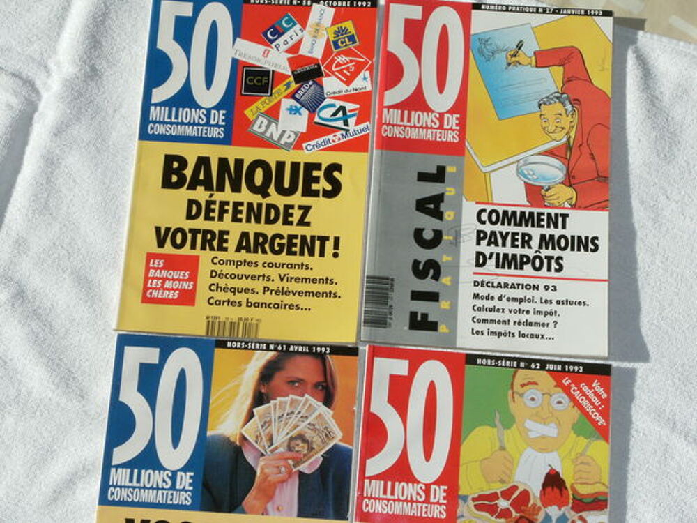 MAGAZINE LIVRE REVUE VINTAGE 50 MILLIONS de CONSOMMATEURS Livres et BD