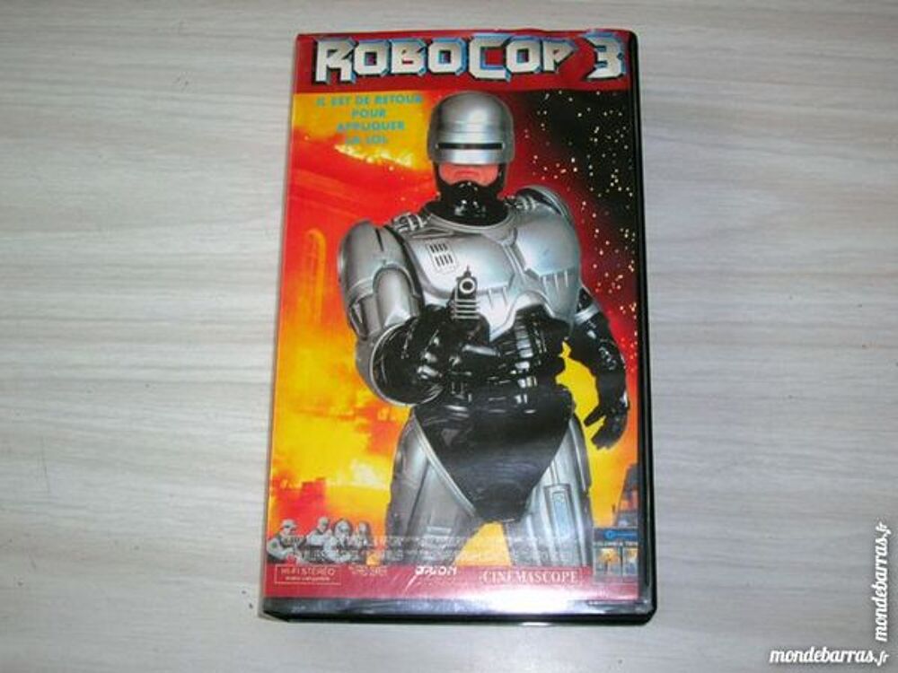 K7 VIDEO VHS ROBOCOP 3 DVD et blu-ray