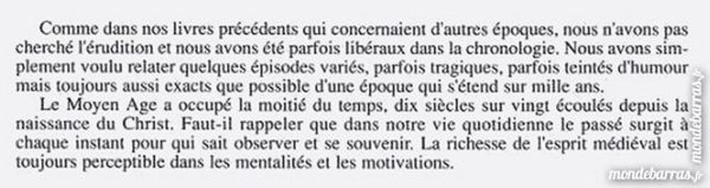 vivre en PICARDIE au MOYEN- &Acirc;GE / prixportcompris Livres et BD