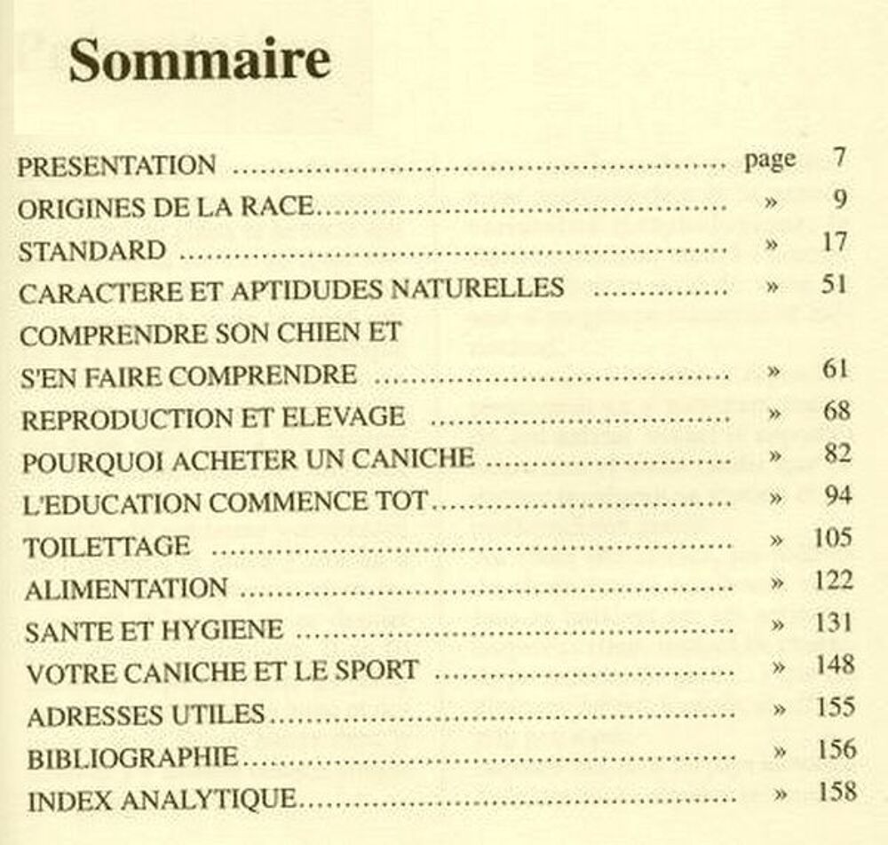 LE CANICHE - de vecchi / prixportcompris Livres et BD
