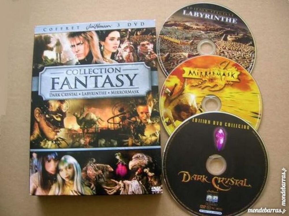 3 DVD Collection FANTASY(LABYRINTHE/DARK CRYSTAL/MIRRORMASK) DVD et blu-ray