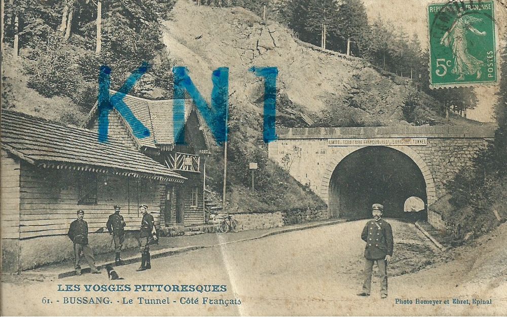 88 ,bussang le tunnel 1915 