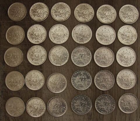 5 Francs argent Semeuse 6 Souffelweyersheim (67)