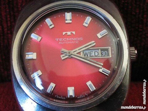 TECHNOS montre SUISSE automatique 25 rubis TEC0001 130 Metz (57)