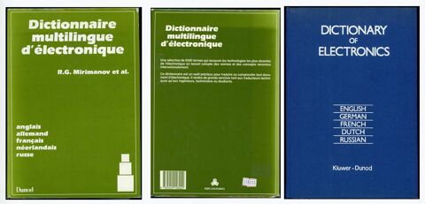 Dictionnaire multilingue d'lectronique (5 langues) 25 Saint-Laurent-de-Mure (69)