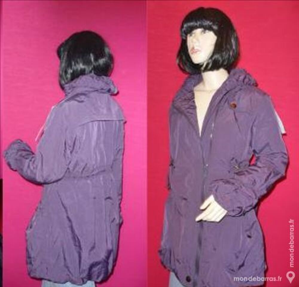 VESTE 3/4 ~NOUVELLE TENDANCE~VIOLET~T.42 - NEUF Vêtements