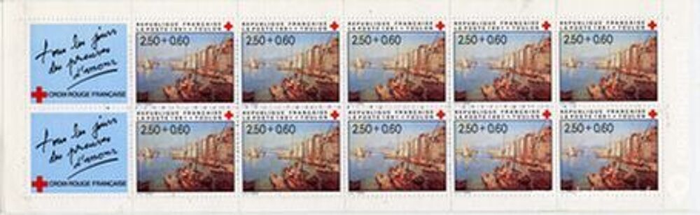CARNET TIMBRES France CROIX ROUGE 1991 