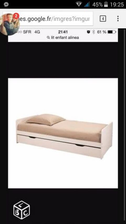 Vente lit une personne 190x90 80 Sanguinet (40)