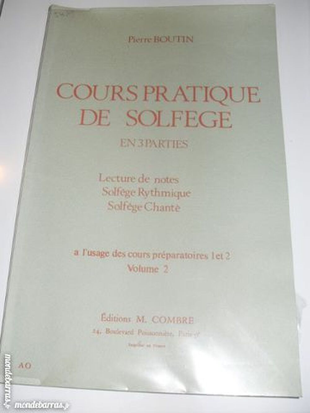 Cours pratique de solfege Livres et BD