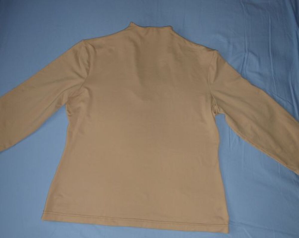 TEE SHIRT manches 3/4 BEIGE CLAIR -38/40 Vtements