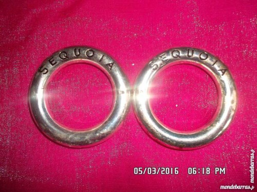 2 ANNEAUX METAL SEQUOIA*JUSTE 2E*KIKI60230 Bijoux et montres