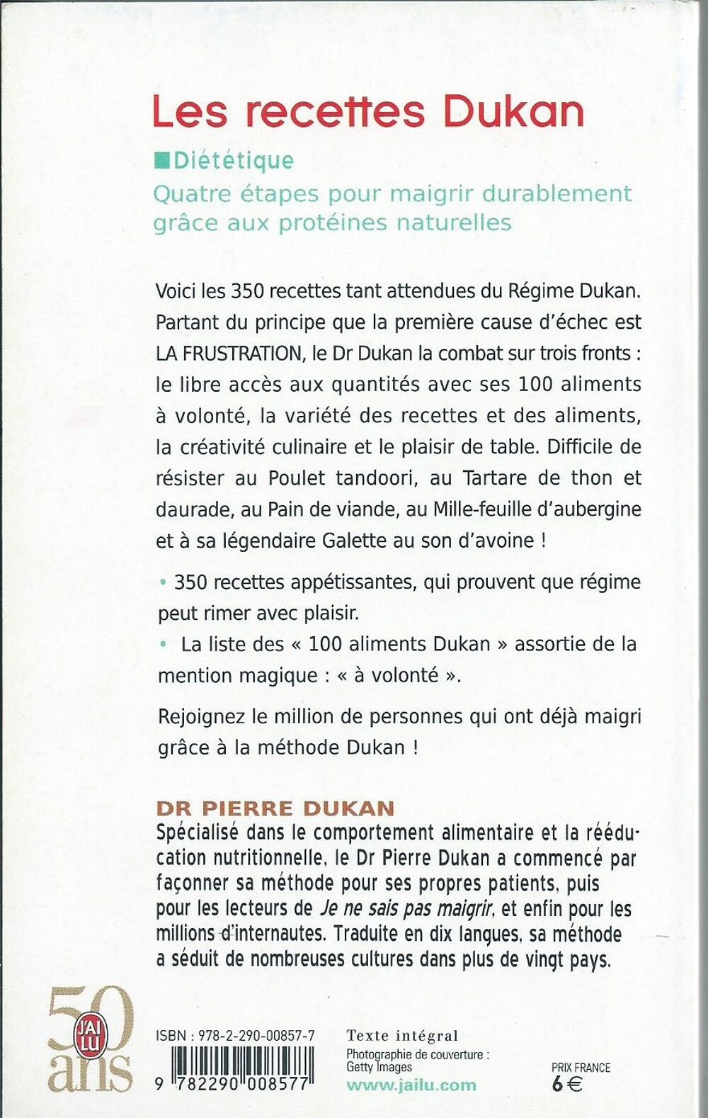 1 livre de cuisine , les recettes Dukan Livres et BD