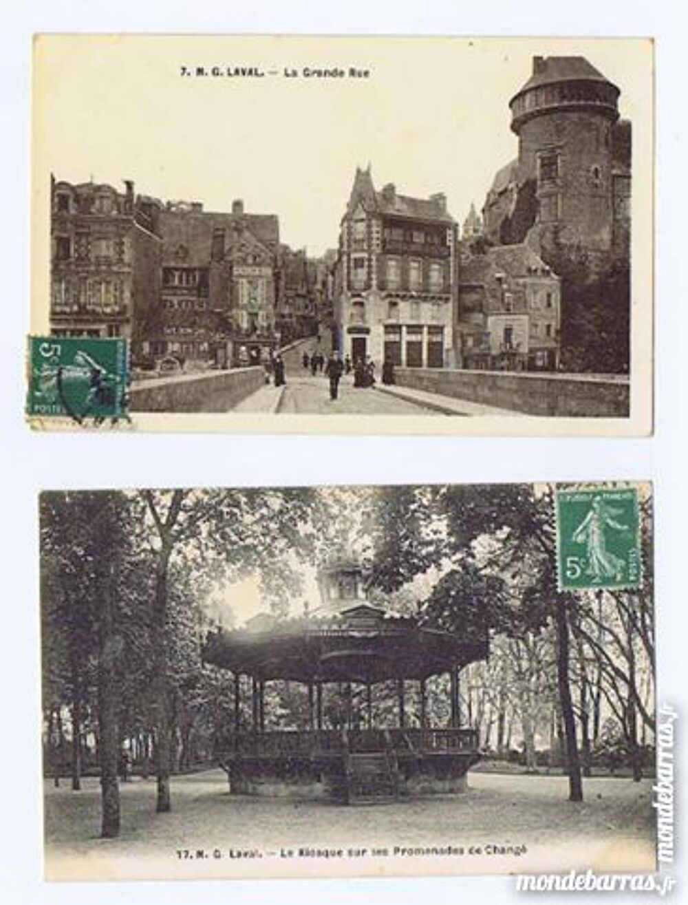 Lot de 6 cartes postales anciennes de 53000 LAVAL 